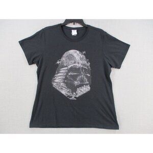 Star Wars Darth Vader Death Star Graphic T-Shirt By Port & Company Size L